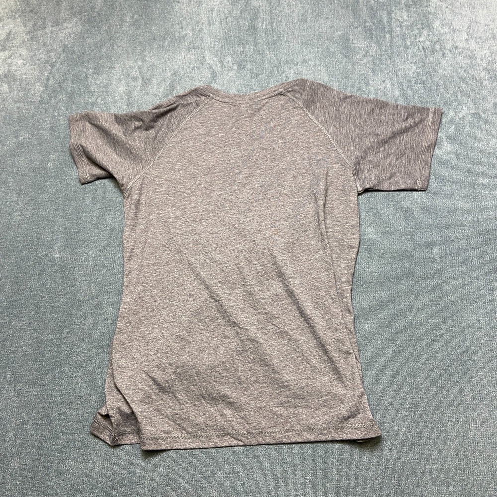 Sport Tek T Shirt Women Medium Heather Gray Raglan Sleeve Contrast Stitching Tee - Picture 10 of 14